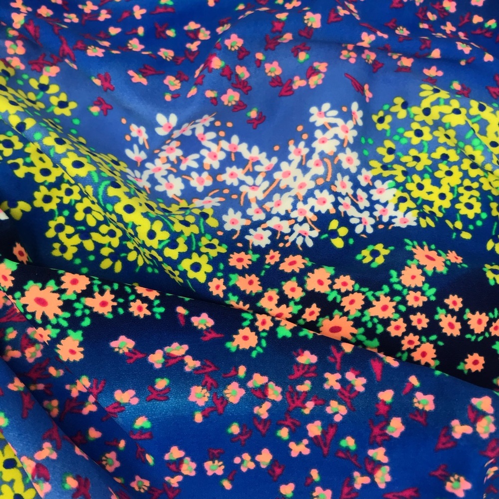 Neon Floral One Piece Swimsuit - Picture 11 of 16